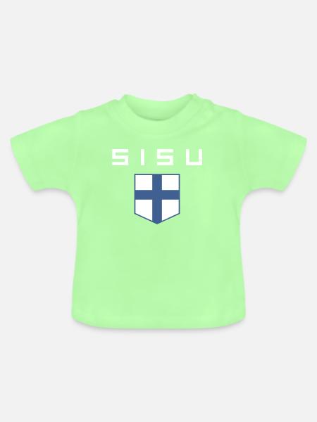 Sisu - Baby Bio-T-Shirt mit Rundhals - Mintgrün