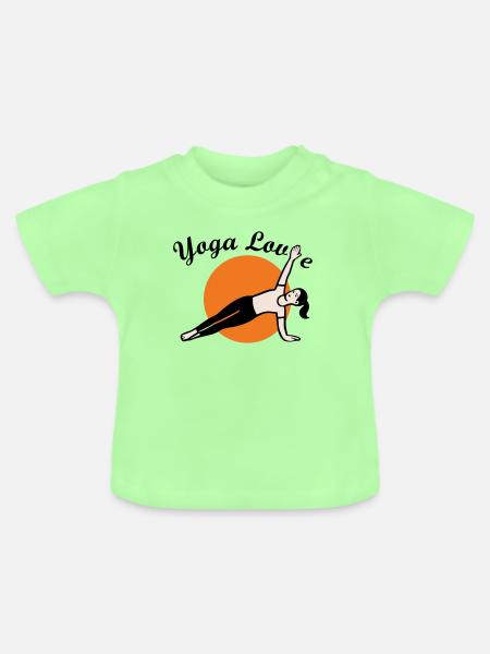 Yoga Love - Baby Bio-T-Shirt mit Rundhals - Mintgrün