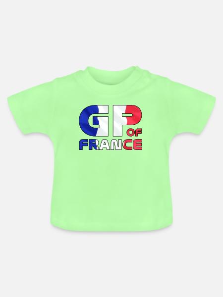 france_gp - Baby Bio-T-Shirt mit Rundhals - Mintgrün