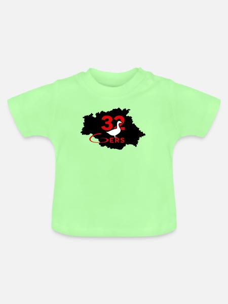 Gers 32 - Baby Bio-T-Shirt mit Rundhals - Mintgrün
