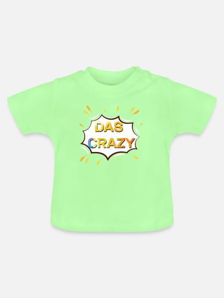 Das Crazy Farbexplosion - Baby Bio-T-Shirt mit Rundhals - Mintgrün