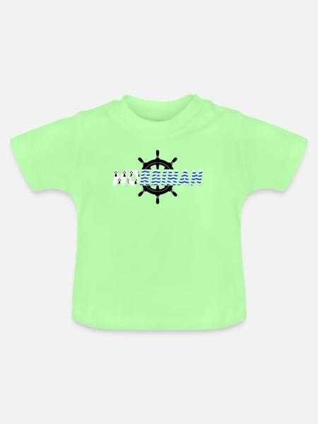 Morbihan - Baby Bio-T-Shirt mit Rundhals - Mintgrün