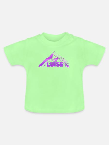 Geschenk für Luise - Baby Bio-T-Shirt mit Rundhals - Mintgrün
