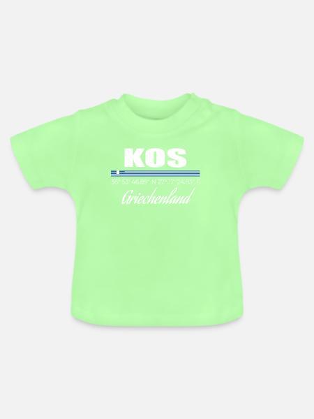 Kos - Baby Bio-T-Shirt mit Rundhals - Mintgrün