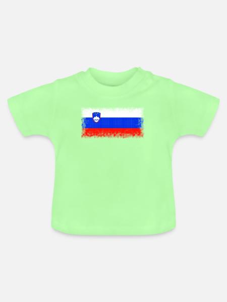 Slowenien Slowenien - Baby Bio-T-Shirt mit Rundhals - Mintgrün