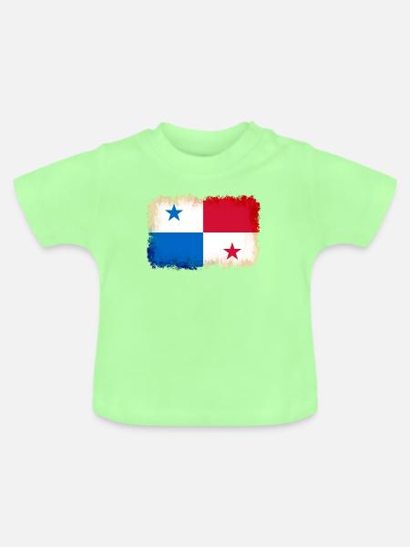 Panama als Panama - Baby Bio-T-Shirt mit Rundhals - Mintgrün