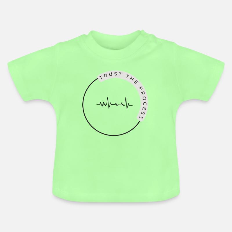 Trust The Process – Minimalistisches Mindset Shirt - T-shirt bio col rond Bébé - vert menthe