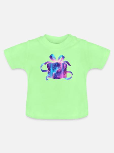 Ätherisches Galaxiegeschenk - Baby Bio-T-Shirt mit Rundhals - Mintgrün