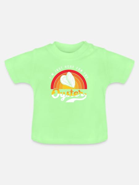 Austern - Baby Bio-T-Shirt mit Rundhals - Mintgrün
