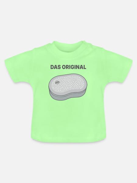 Originale DDR Brotbüchse - Baby Bio-T-Shirt mit Rundhals - Mintgrün