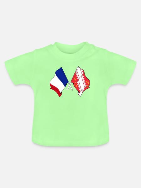 Elsass & Frankreich überquert - Baby Bio-T-Shirt mit Rundhals - Mintgrün