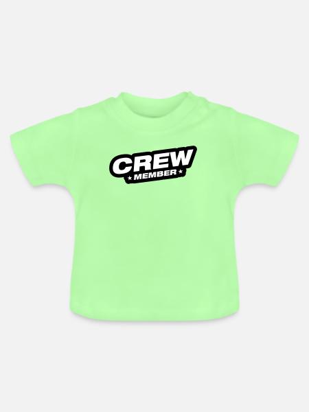 Crew Mitglied - Baby Bio-T-Shirt mit Rundhals - Mintgrün