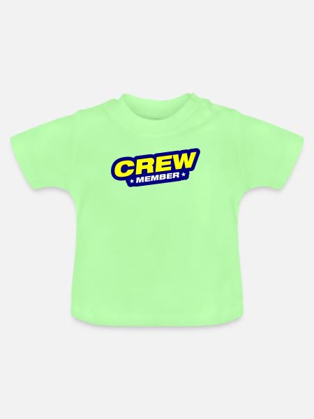 Crew Mitglied - Baby Bio-T-Shirt mit Rundhals - Mintgrün