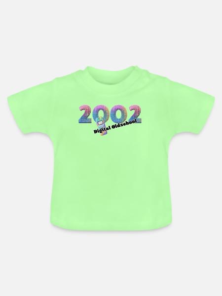 2002 – Mobiler Digitalstil - Baby Bio-T-Shirt mit Rundhals - Mintgrün