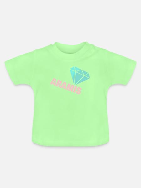 Aramis als Edel - Baby Bio-T-Shirt mit Rundhals - Mintgrün