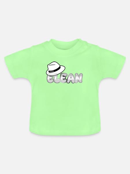 Hut Elean - Baby Bio-T-Shirt mit Rundhals - Mintgrün