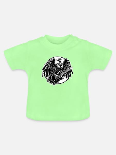 Musik Geier - Baby Bio-T-Shirt mit Rundhals - Mintgrün