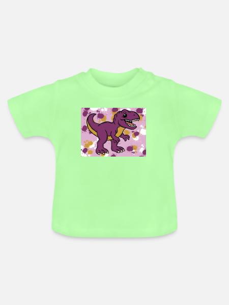 Allosaurus Dino - Baby Bio-T-Shirt mit Rundhals - Mintgrün