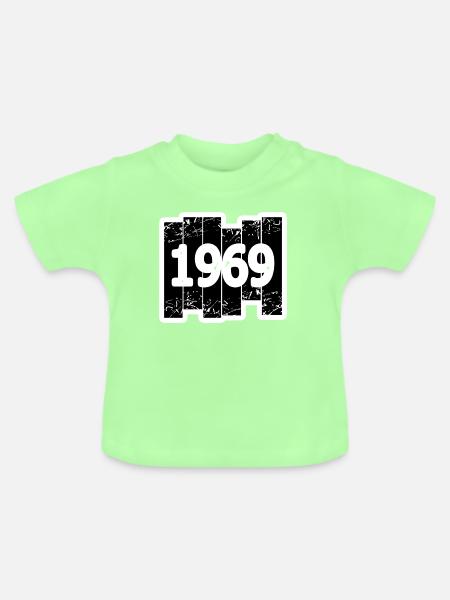 1969 - Baby Bio-T-Shirt mit Rundhals - Mintgrün