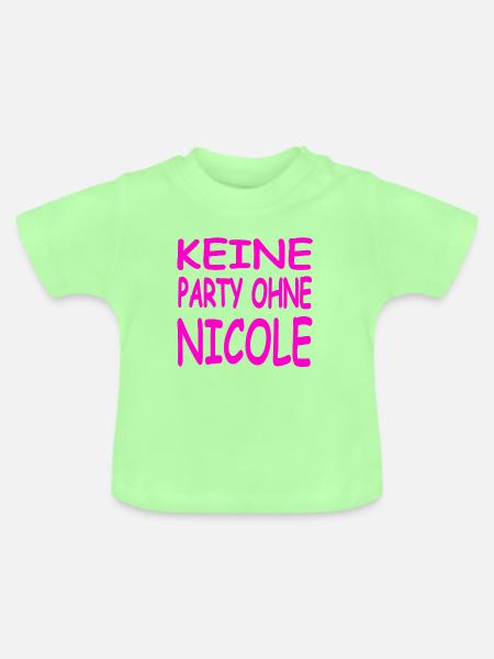 Nicole - Baby Bio-T-Shirt mit Rundhals - Mintgrün