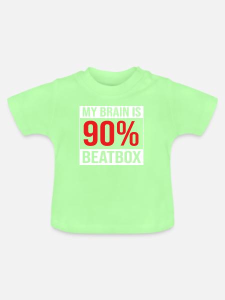 Beatbox - Baby Bio-T-Shirt mit Rundhals - Mintgrün