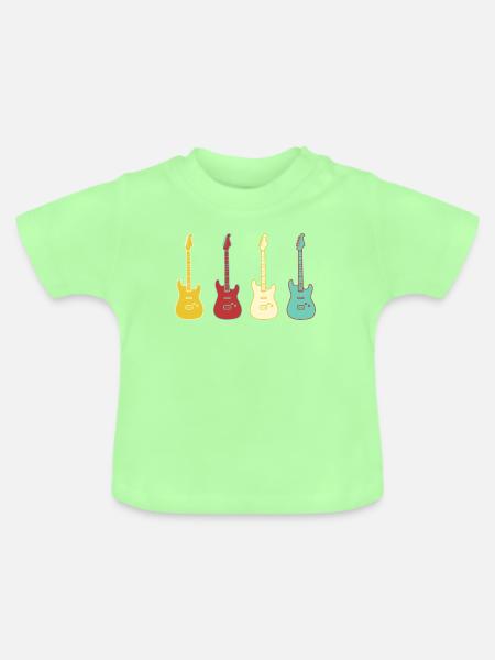 Popgitarren - Baby Bio-T-Shirt mit Rundhals - Mintgrün