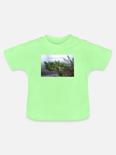 fabiolous world Regenzeit - Baby Bio-T-Shirt mit Rundhals - Mintgrün