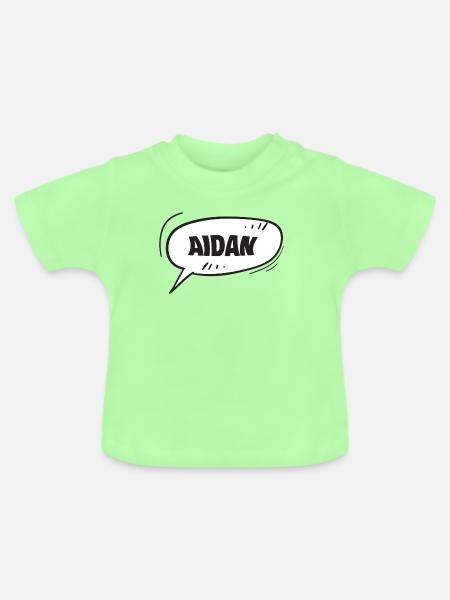 Geschenk für Aidan - Baby Bio-T-Shirt mit Rundhals - Mintgrün