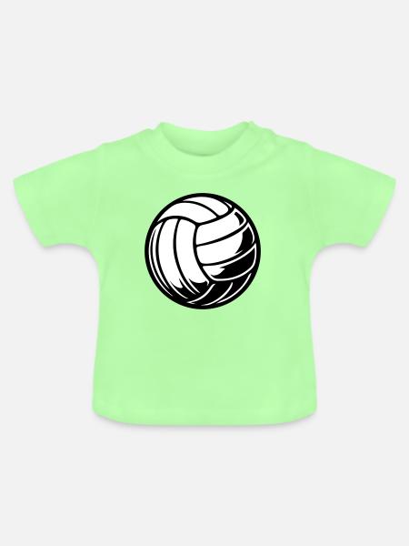 Volleyball Ball - Baby Bio-T-Shirt mit Rundhals - Mintgrün