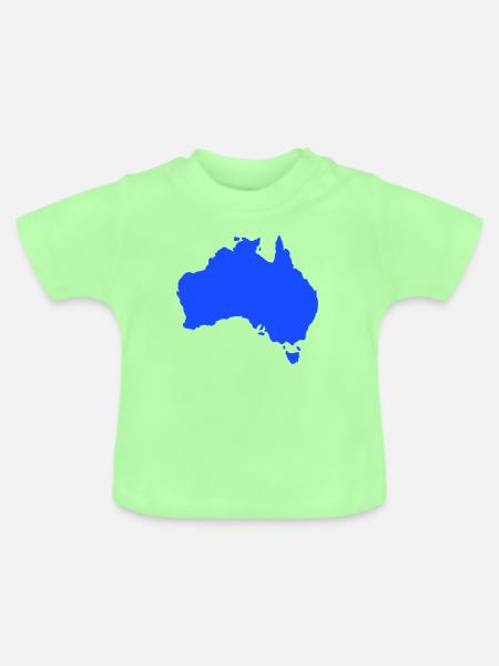Australien - Baby Bio-T-Shirt mit Rundhals - Mintgrün