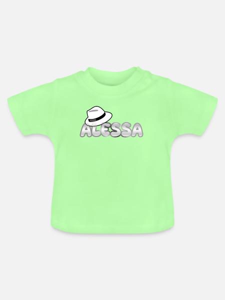 Alessa - Baby Bio-T-Shirt mit Rundhals - Mintgrün