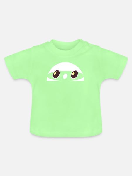 Cartoon-Figur  - Baby Bio-T-Shirt mit Rundhals - Mintgrün