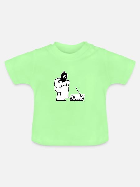 Dancing Thug - Baby Bio-T-Shirt mit Rundhals - Mintgrün