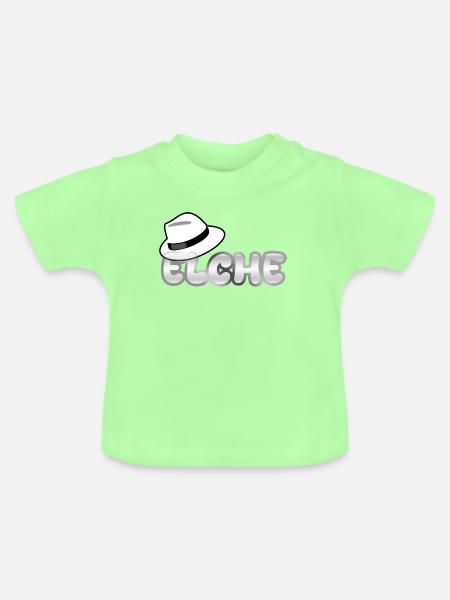 Elche - Baby Bio-T-Shirt mit Rundhals - Mintgrün