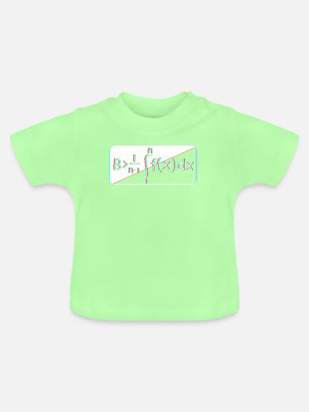 Mathematiker Mathe mathematisch Mathematik - Baby Bio-T-Shirt mit Rundhals - Mintgrün