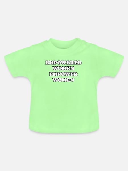 Befähigte Frauen stärken Frauen - Baby Bio-T-Shirt mit Rundhals - Mintgrün