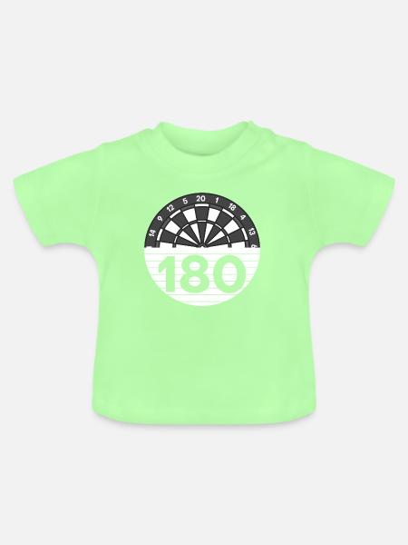 Einhundertachtzig Punkte - Baby Bio-T-Shirt mit Rundhals - Mintgrün
