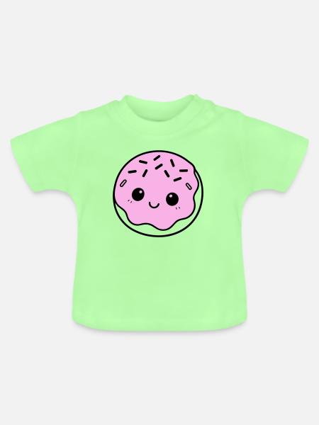 Donut Cute - Baby Bio-T-Shirt mit Rundhals - Mintgrün