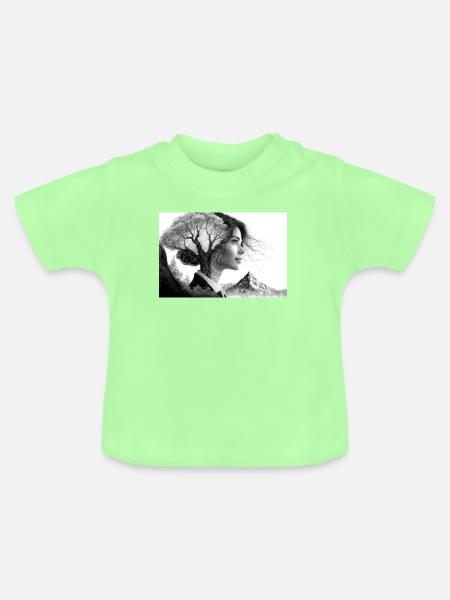 Naturverbunden - Baby Bio-T-Shirt mit Rundhals - Mintgrün
