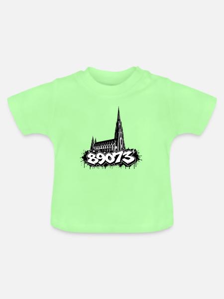 Ulm Motiv 5 - Baby Bio-T-Shirt mit Rundhals - Mintgrün