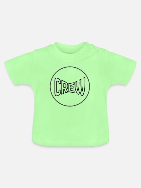 Schwarzer Kreis Minimal - Baby Bio-T-Shirt mit Rundhals - Mintgrün