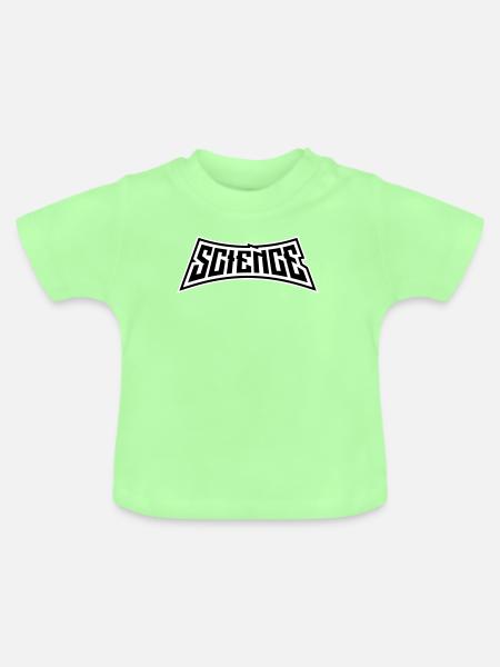 Science Wissenschaft Statement Nerd Bildung Spruch - Baby Bio-T-Shirt mit Rundhals - Mintgrün