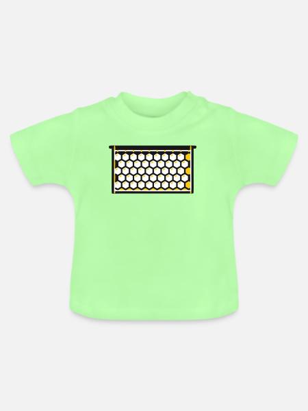  Bienenwabe Rähmchen Imkerei Honigernte Bienen - Baby Bio-T-Shirt mit Rundhals - Mintgrün