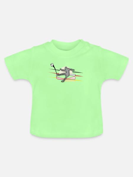 Fußball Fußballspieler - Baby Bio-T-Shirt mit Rundhals - Mintgrün