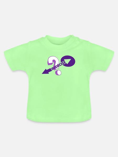 Unentschieden - Baby Bio-T-Shirt mit Rundhals - Mintgrün