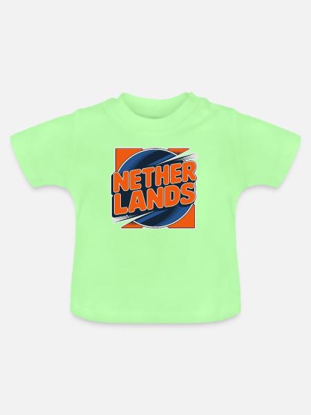 Netherlands - Baby Bio-T-Shirt mit Rundhals - Mintgrün