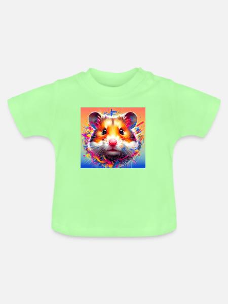 Hamster - Baby Bio-T-Shirt mit Rundhals - Mintgrün