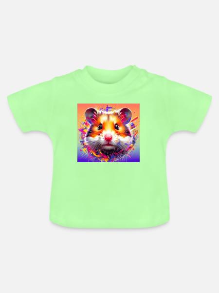 Hamster - Baby Bio-T-Shirt mit Rundhals - Mintgrün