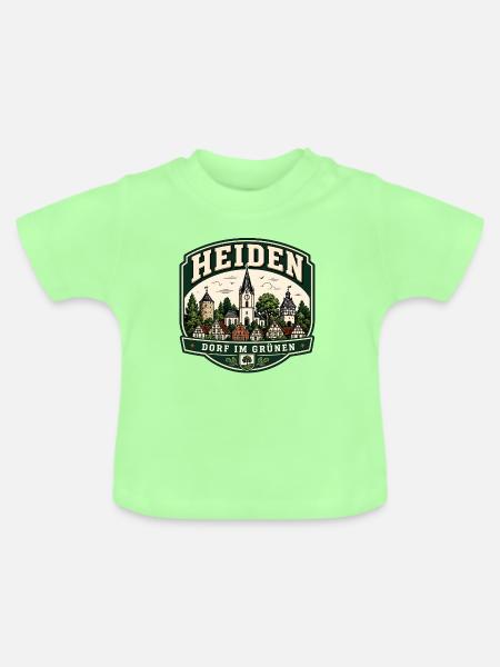 Heiden – Dorf im Grünen - Baby Bio-T-Shirt mit Rundhals - Mintgrün
