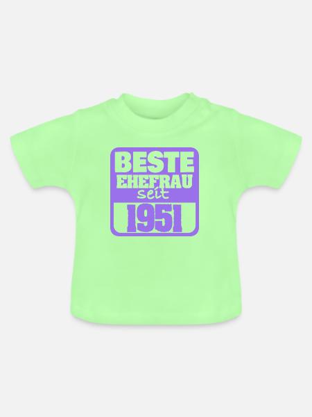 Verliebt 1951 - Baby Bio-T-Shirt mit Rundhals - Mintgrün